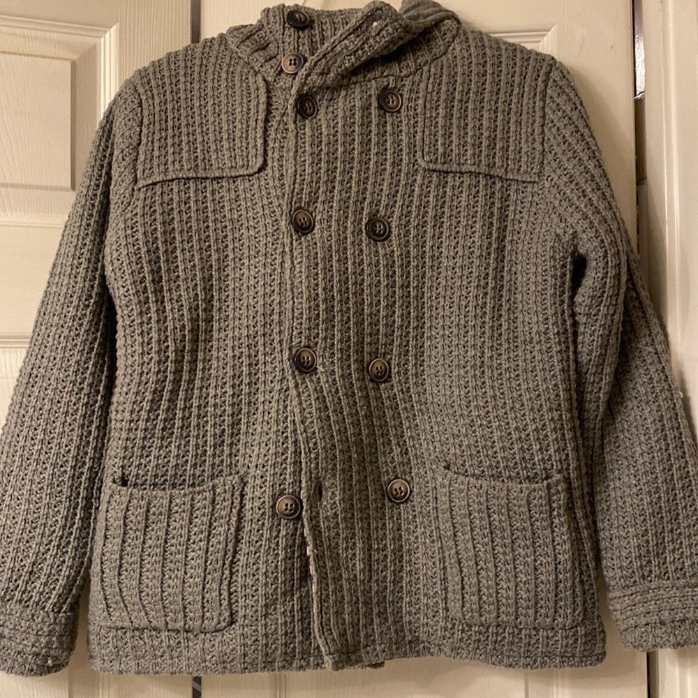 Zara hooded knit cardigan